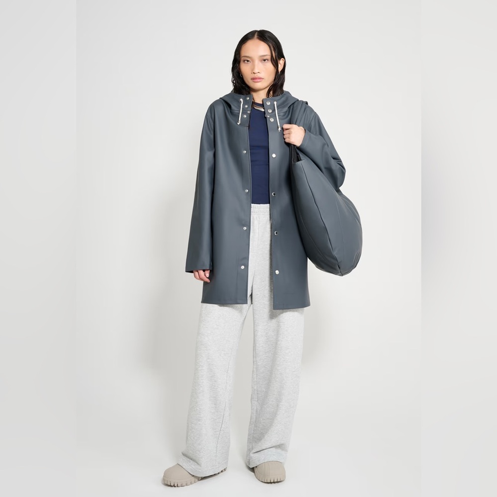 Stutterheim Stockholm Charcoal Gray Rain Jacket